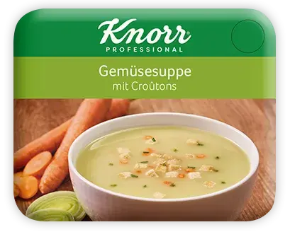 Knorr Gemüsesuppe mit Croutons