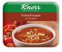 Knorr Gulaschsuppe mit Nudeln