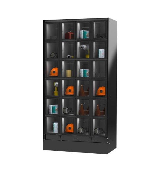 SandenVendo Locker DLCK 24 – 24 Fächer, kompatibel mit Touch-Mastergeräten