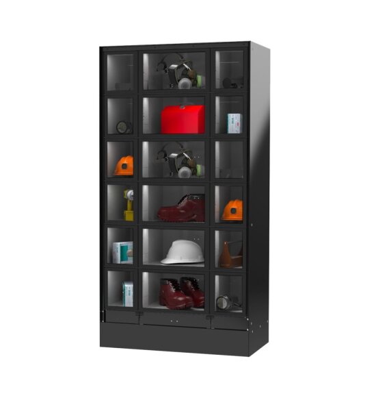 SandenVendo Locker DLCK 18 – 18 Fächer, kompatibel mit Touch-Mastergeräten